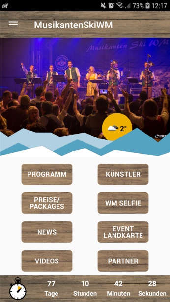 Screenshot App Musikanten Ski WM